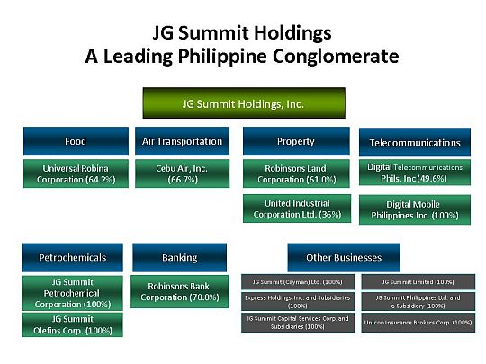 JG Summit Organizational Structure